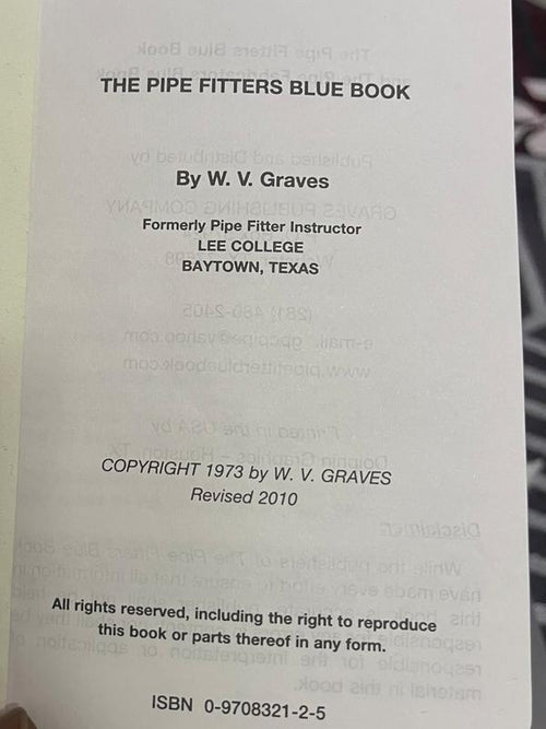 The Pipe Fitters Blue Book